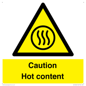 Caution Hot content